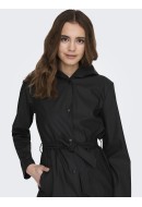 Jacheta Dama Jacqueline De Young Jdyshelby Belt Raincoat Black