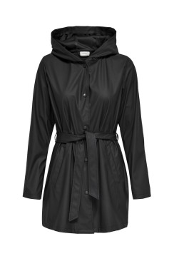 Jacheta Dama Jacqueline De Young Jdyshelby Belt Raincoat Black