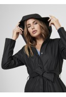 Women Jacket Jacqueline De Young Jdyshelby Belt Raincoat Black