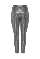 Women Leggings Only Onlmoon Glitter Silver