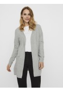 Cardigan Dama Vero Moda Vmdoffy Short Open Light Grey Melange