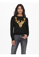 Women Sweater Onlxmas Black