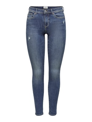 Blugi Dama Only Onlwauw Life Mid Skinny Bj114-3 Medium Blue Denim