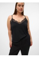 Women Top Vero Moda Curve Vmana Sl Lace Black