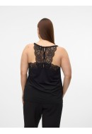 Women Top Vero Moda Curve Vmana Sl Lace Black