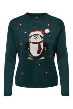 Pulover Dama Onlxmas Pinguin Green Gables