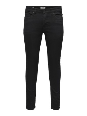 Blugi Barbati Only&Sons Onswarp Life Skinny Pk9383 Black Denim