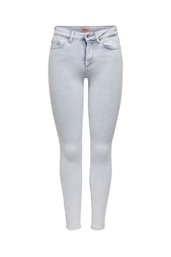 Blugi Dama Only Onlblush Life Mid Sk Raw Ak Rea298 Light Blue Denim