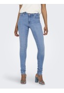 Blugi Dama Only Onlblush Life Mid Skinny Rea1467 Light Blue Denim