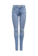 Women Jeans Only Onlblush Life Mid Skinny Rea1467 Light Blue Denim