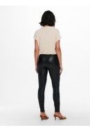 Women Leggings Only Onljessie Faux Leather Black