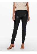 Women Leggings Only Onljessie Faux Leather Black