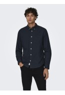 Men Shirt Only&Sons Onsneil Oxford Dark Navy