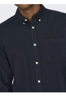 Men Shirt Only&Sons Onsneil Oxford Dark Navy