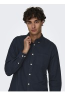 Men Shirt Only&Sons Onsneil Oxford Dark Navy