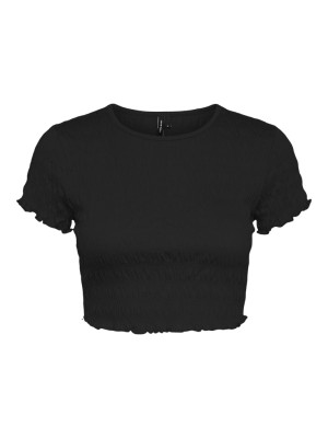 Women T-shirt Vero Moda Vmscarlett Crop Black