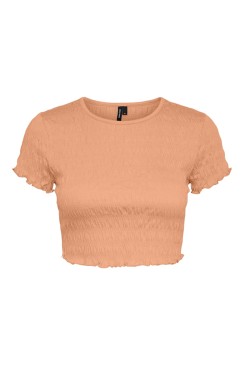 Tricou Dama Vero Moda Vmscarlett Crop Coral Sands