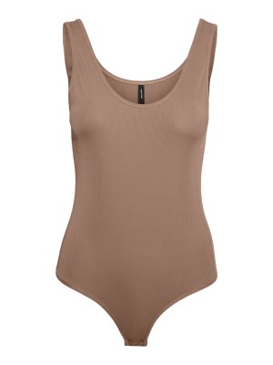 Body Dama Vero Moda Vmlacey Rib Mocha Mousse