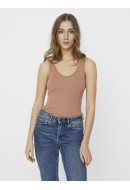 Body Dama Vero Moda Vmlacey Rib Mocha Mousse