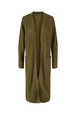 Cardigan Dama Pieces Pcsandra Long Winter Moss
