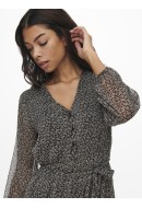 Rochie Only Onlcera 3/4 Short Wvn Black/Cera Ditsy