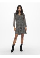 Rochie Only Onlcera 3/4 Short Wvn Black/Cera Ditsy