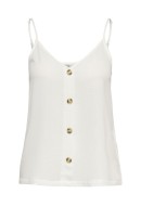 Maieu Dama Only Onl Nova Lux Button Singlet Cloud Dancer