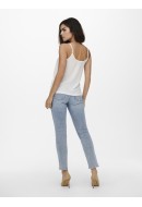 Maieu Dama Only Onl Nova Lux Button Singlet Cloud Dancer