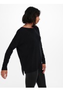 Pulover Dama Onlamalia Boatneck Black