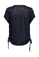 Tricou Dama Only Play Onpjivan Curved V-Neck Blue Graphite