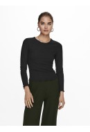 Bluza Dama Only Onlnella O-Neck Rib Black
