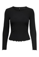 Bluza Dama Only Onlnella O-Neck Rib Black