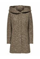 Women Coat Only Onlsedona Boucle Wool Walnut