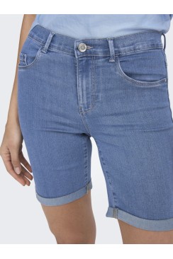 Pantaloni Scurti Dama Only Onlrain Life Mid Long Light Blue Denim