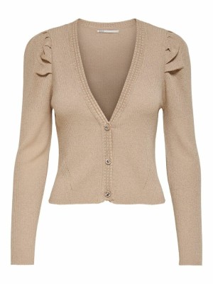 Cardigan Dama Only Onlelva Life Frosted Almond