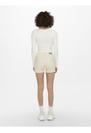 Pantaloni Scurti Dama Only Onlblush Mid Sk Dnm Ecru
