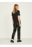 Pantaloni Dama Jjxx Jxcatie Faux Leather Black Detail Shiny