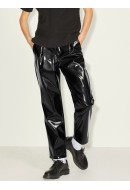 Pantaloni Dama Jjxx Jxcatie Faux Leather Black Detail Shiny