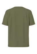 Women T-shirt Pieces Pcria V-Neck Solid Deep Lichen Green