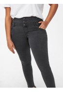 Women Jeans Carmakoma Caraugusta Life Hw Sk Ank Corsage Grey Denim