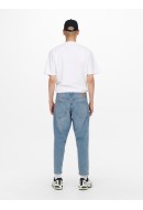 Men Jeans Only&Sons Onsavi Beam Crop Pk0773 Blue Denim