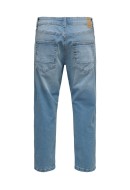 Blugi Barbati Only&Sons Onsavi Beam Crop Pk0773 Blue Denim