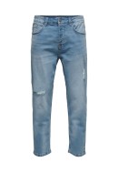 Blugi Barbati Only&Sons Onsavi Beam Crop Pk0773 Blue Denim