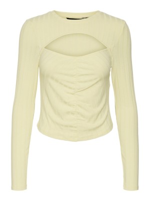 Bluza Dama Vero Moda Vmhiraaggi Crop Lemon Meringue