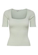 Bluza Dama Only Onlgwen Rib Square-Neck Green Lily