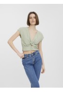 Bluza Dama Vero Moda Vmjesmilo Cs Crop Desert Sage