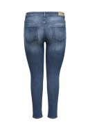 Blugi Dama Only Carmakoma Carwilly Reg Skinny Tai Medium Blue Denim
