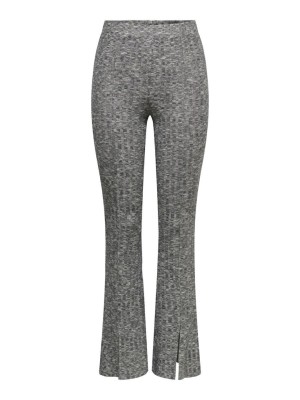 Pantaloni Dama Jacqueline De Young Jdymelisa Slit Dark Grey Melange