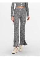 Pantaloni Dama Jacqueline De Young Jdymelisa Slit Dark Grey Melange