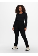 Women Pants  Only Carmakoma Carsandie Slit Black